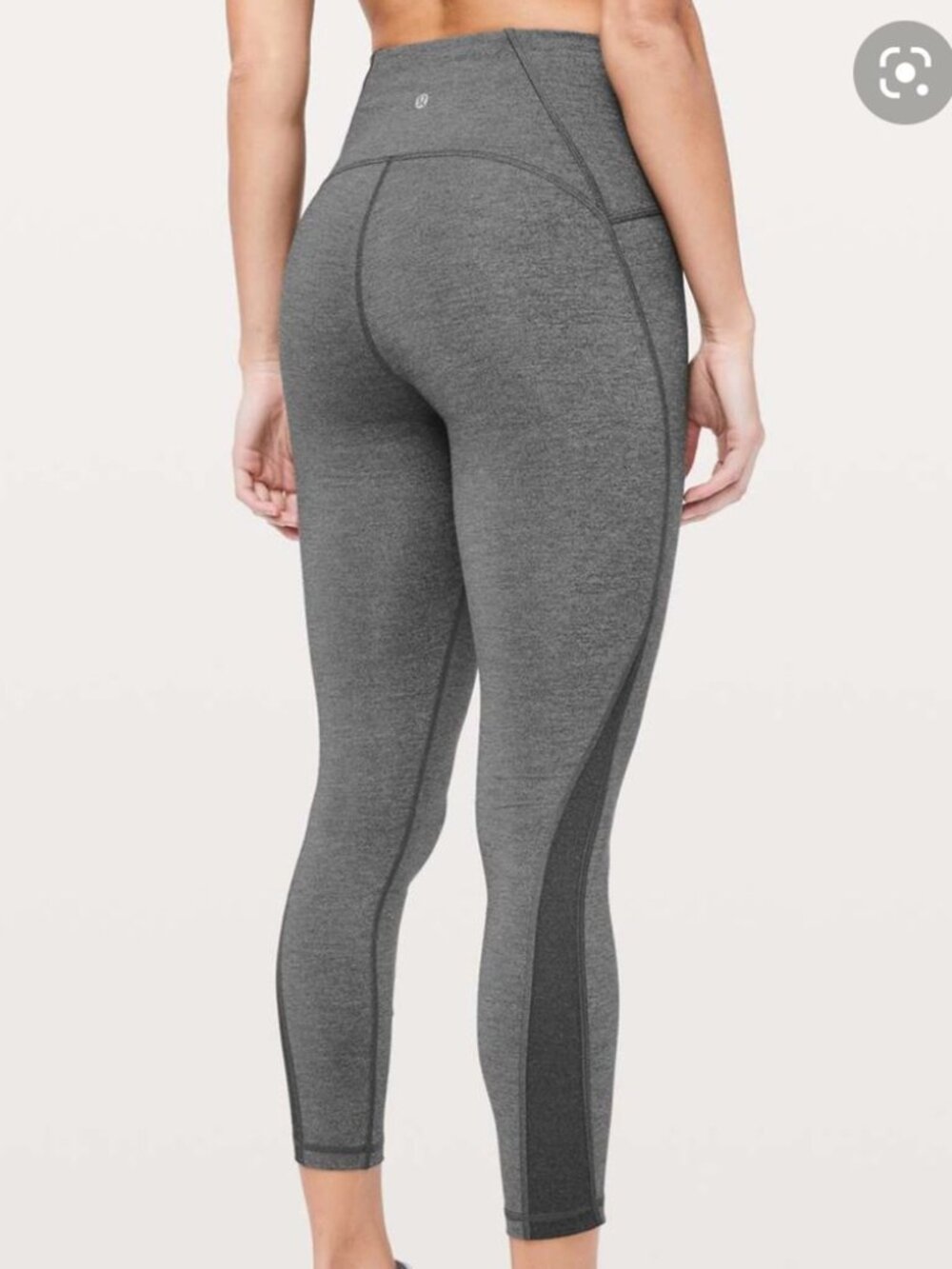 Lululemon Train Times High Waist Leggings Sz 6 Heather Gray Yoga Athletic